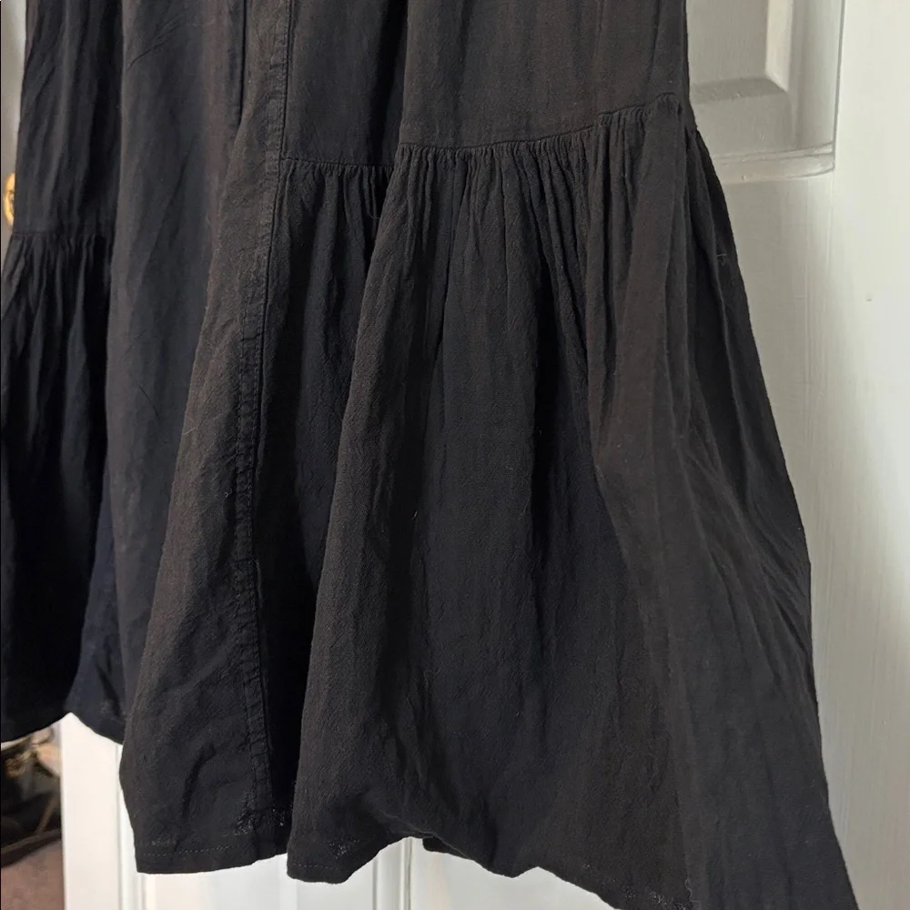 Black Tiered Wide-Leg Boutique Pants - Picture 5 of 10